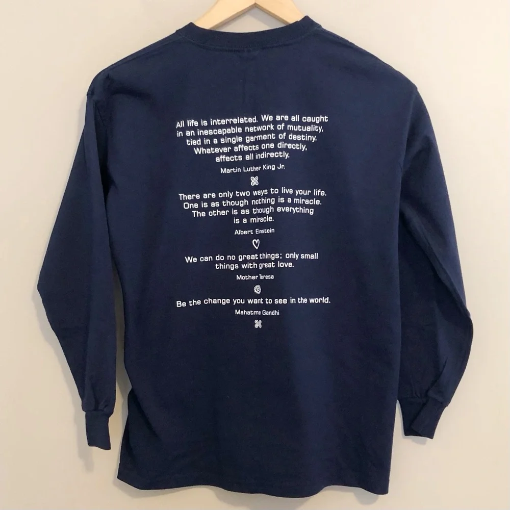 Just Love Shirt Navy Long Sleeve T-Shirt Youth Large